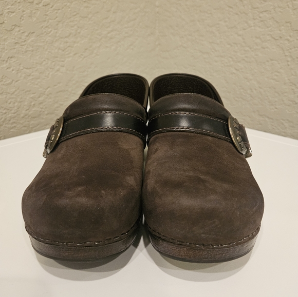 Dansko Brown Leather Clogs - Picture 2 of 7